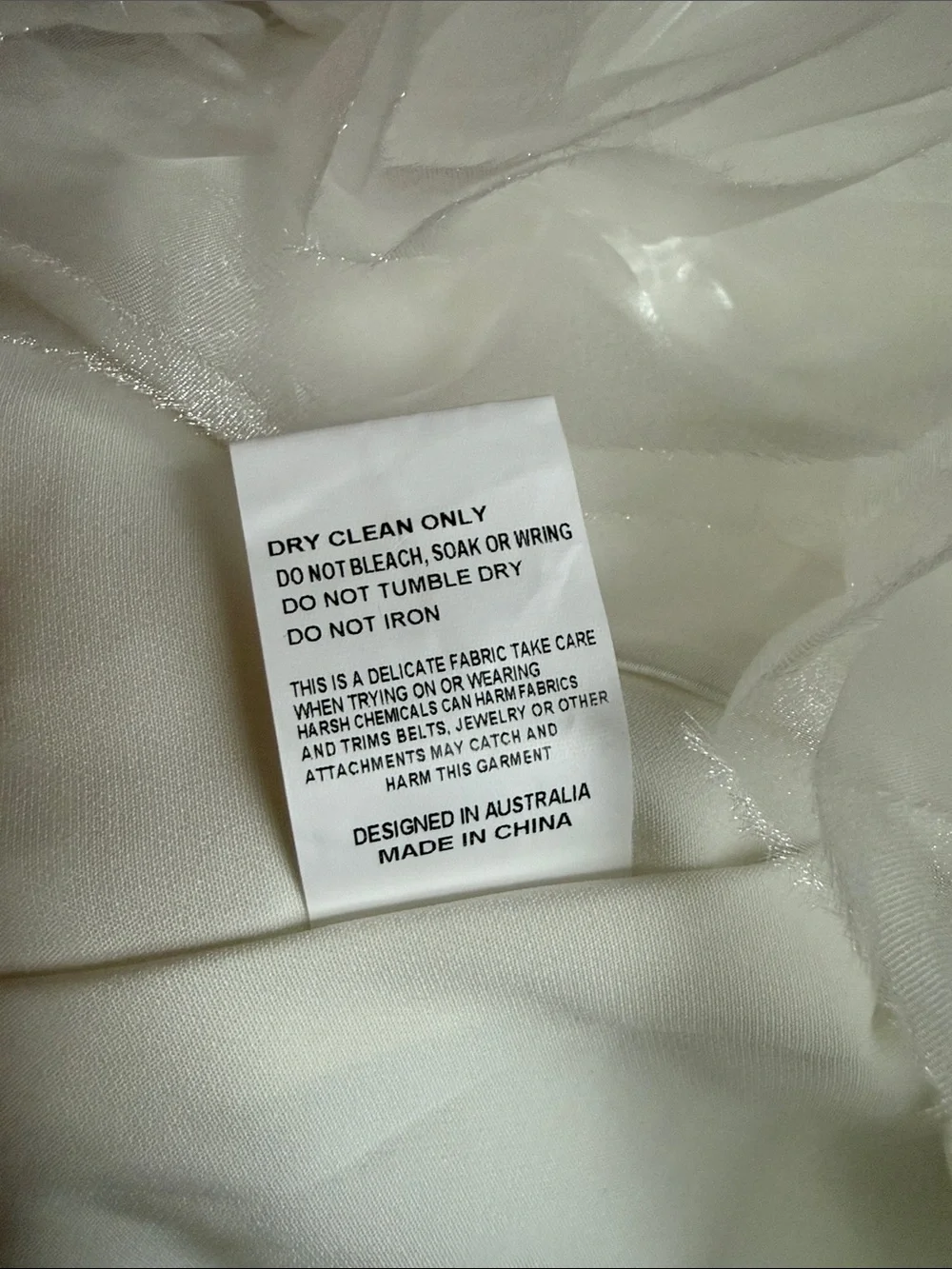 ELLIATT Asher Flower Mini Dress in White / Ivory Size Large NEW